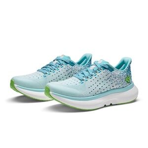 Women's Light Blue and Green running rabbit dream chaser 2 Running Shoes